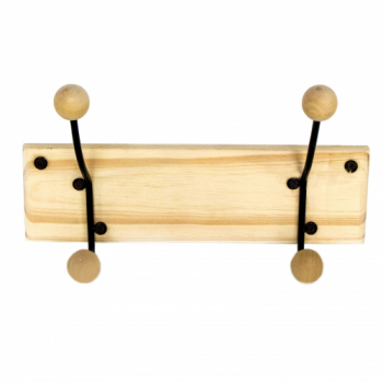 PERCHERO PINO X 2 DOBLE HIERRO