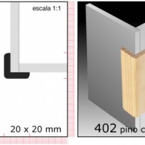 CLEAR ESQUIN.TIRA 1.1/2X1.1/2 N402