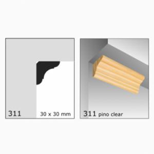 CLEAR RINCON 1.1/2"X1.1/2"N311