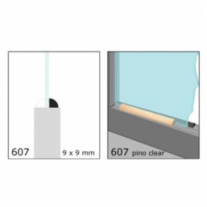 CLEAR CONTRAVIDRIO 1/2X1/2 N607