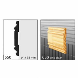 CLEAR GUARDA.3/4"TIRA 3/4X4 N650